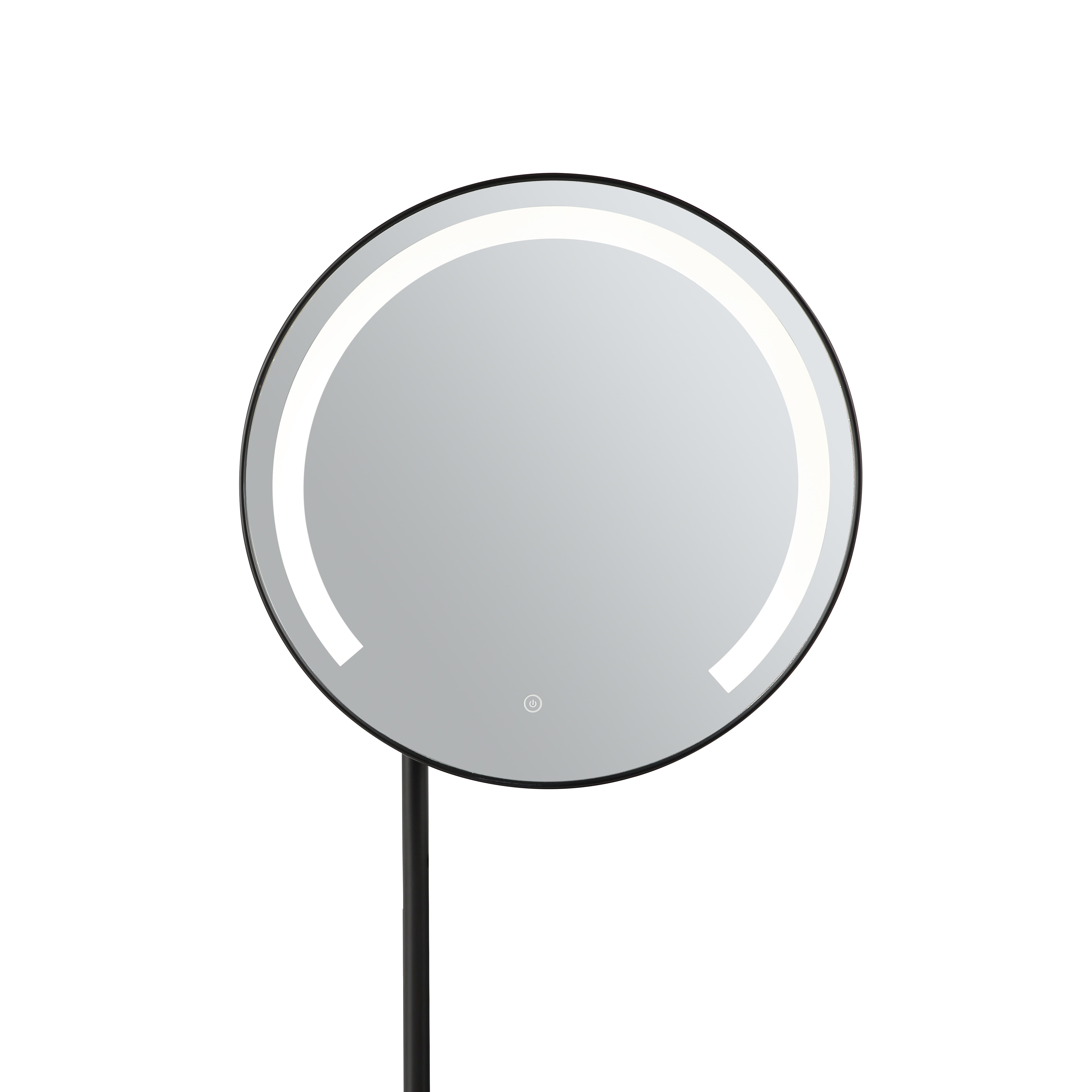 SADHANA Matte Black LED Tabletop Mirror in Matte Black finish