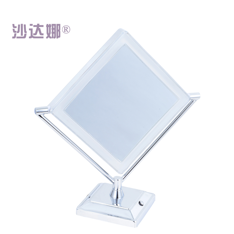 SADHANA Qingying LED tabletop makeup mirror in chrome finish