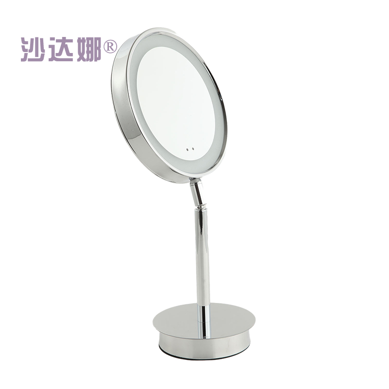 SADHANA sensor LED tabletop makeup mirror in chrome finish