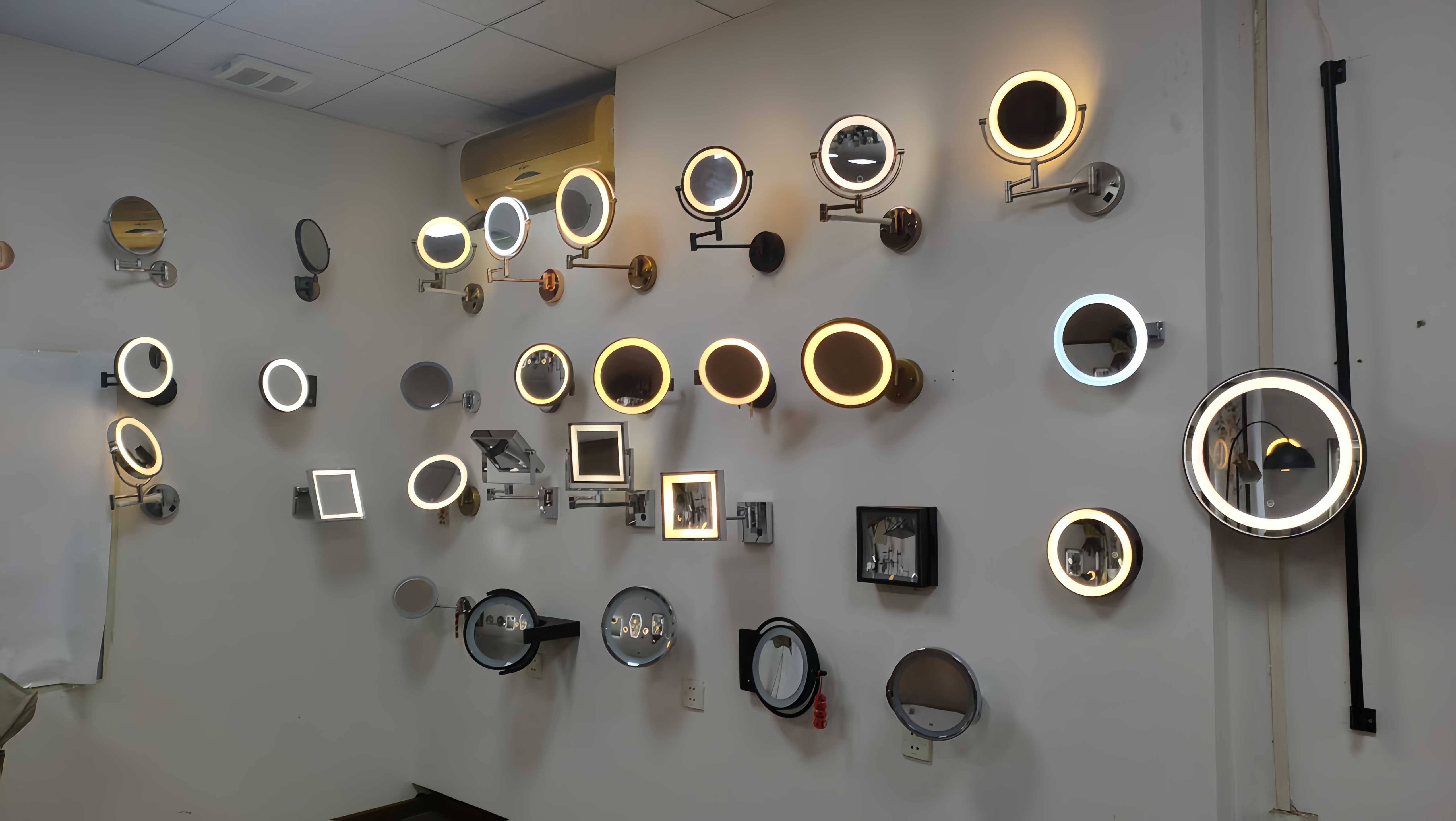 LED tabletop makeup mirror