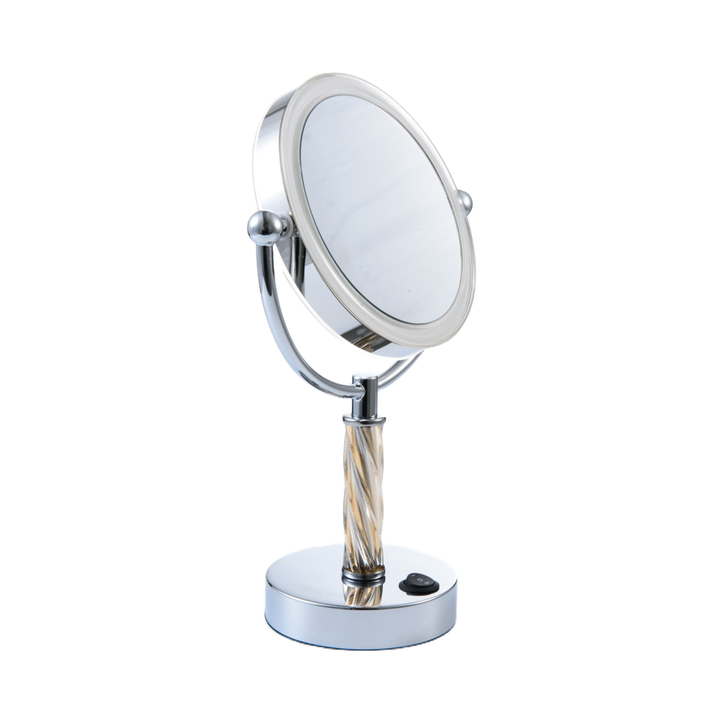 Ice Wheel LED Tabletop Mirror