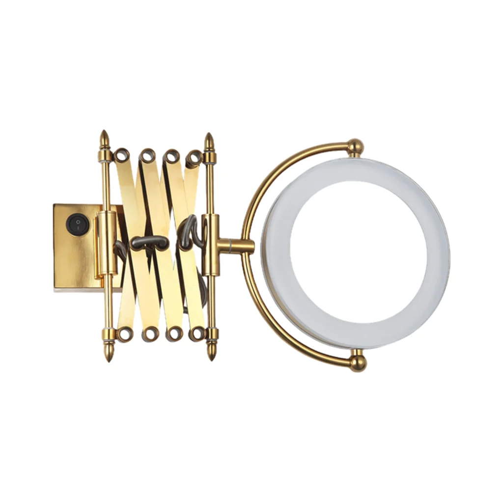 Extendable LED Wall Mirror — Scissor Arm