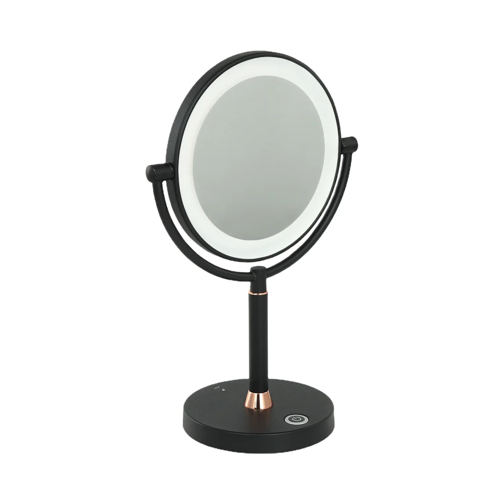 Yuji Straight Base LED Tabletop Mirror