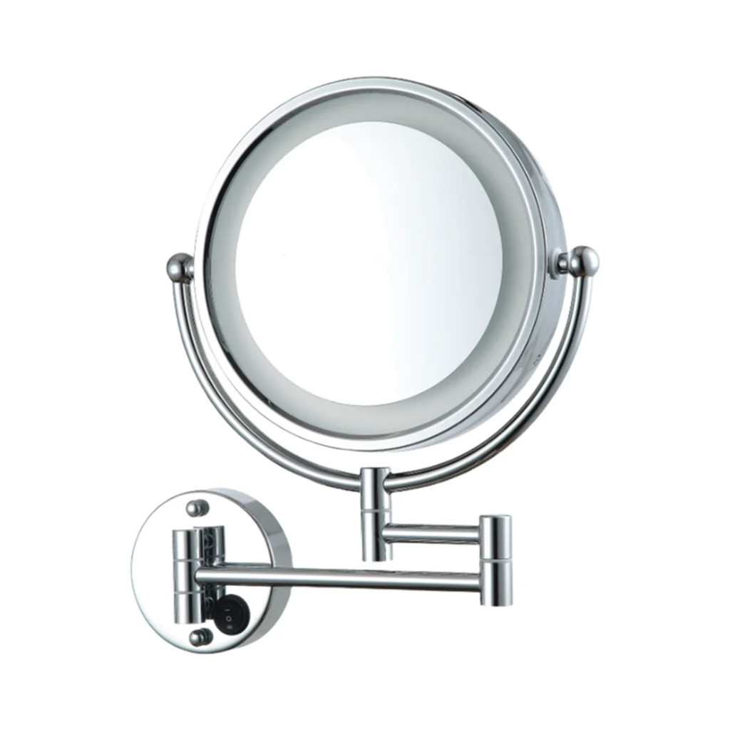 Elegant 8.5-inch LED Wall Mirror — Round Wall Plate