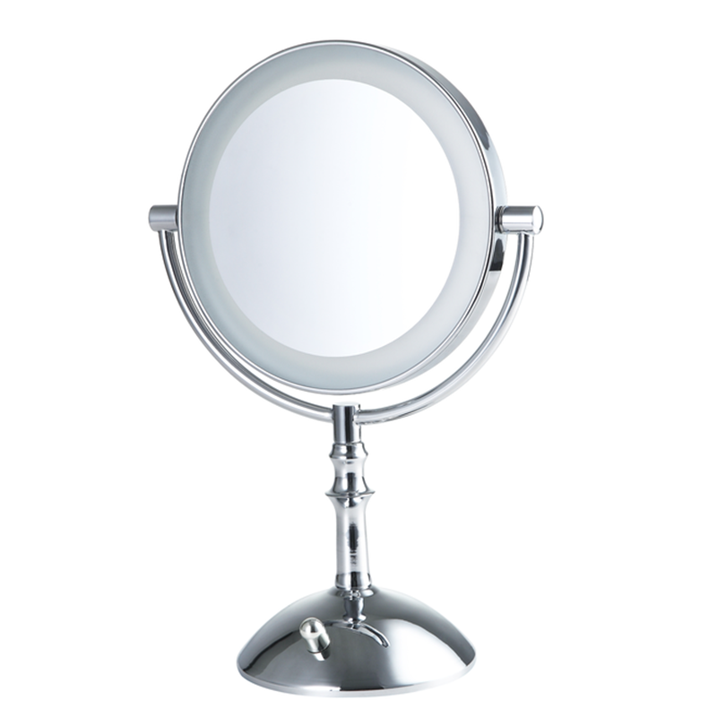 Bamboo LED Tabletop Mirror